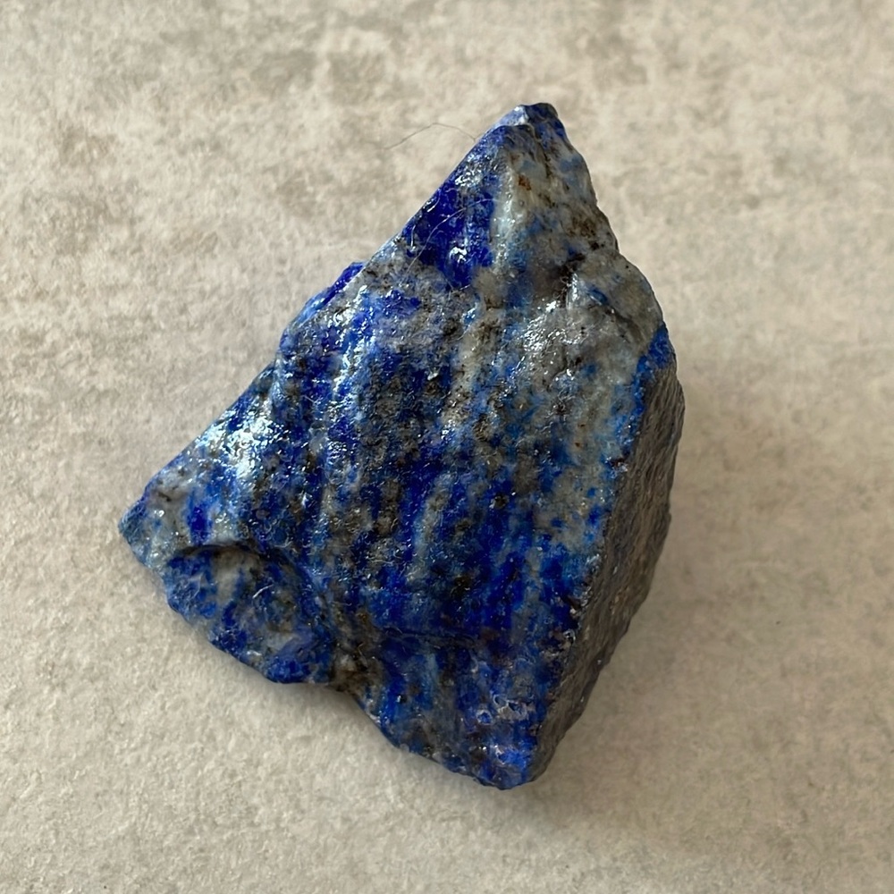 2” chunk of polished lapis lazuli gemstone crystal new age